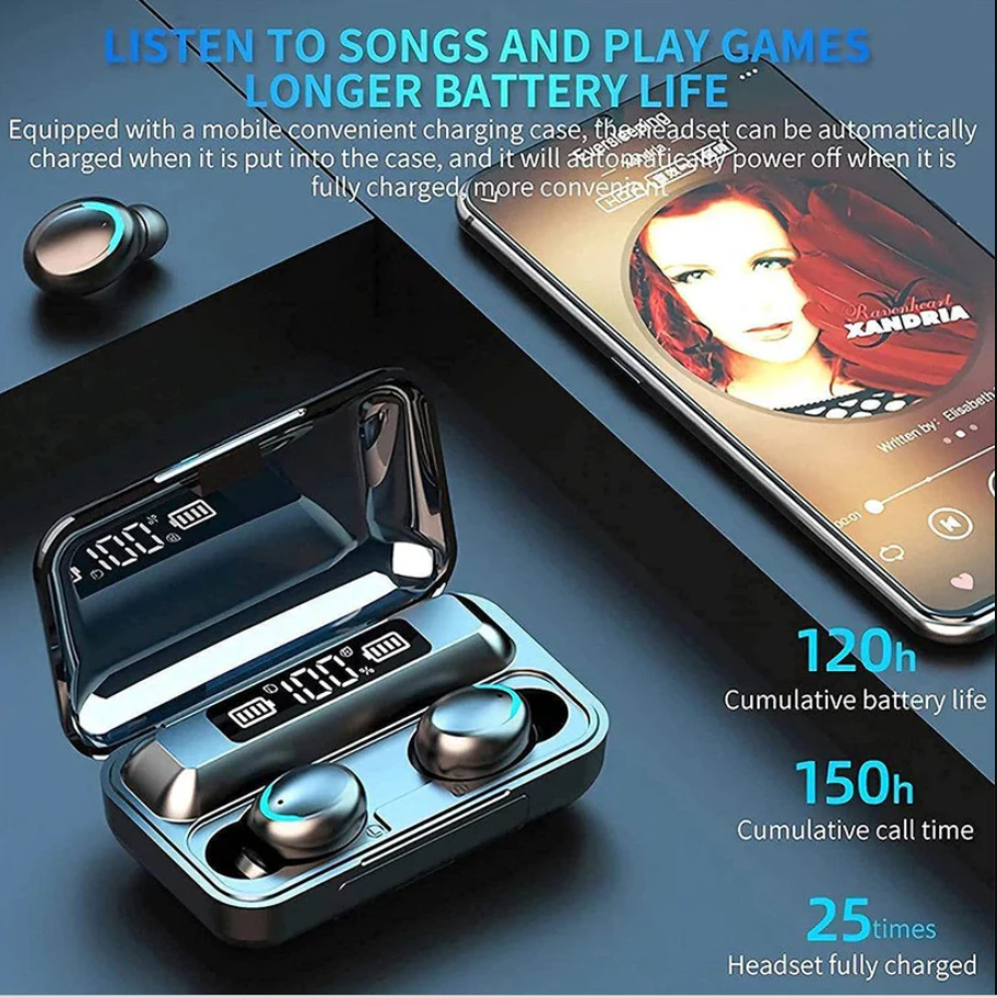 Auriculares inalámbricos TWS con pantalla de batería
