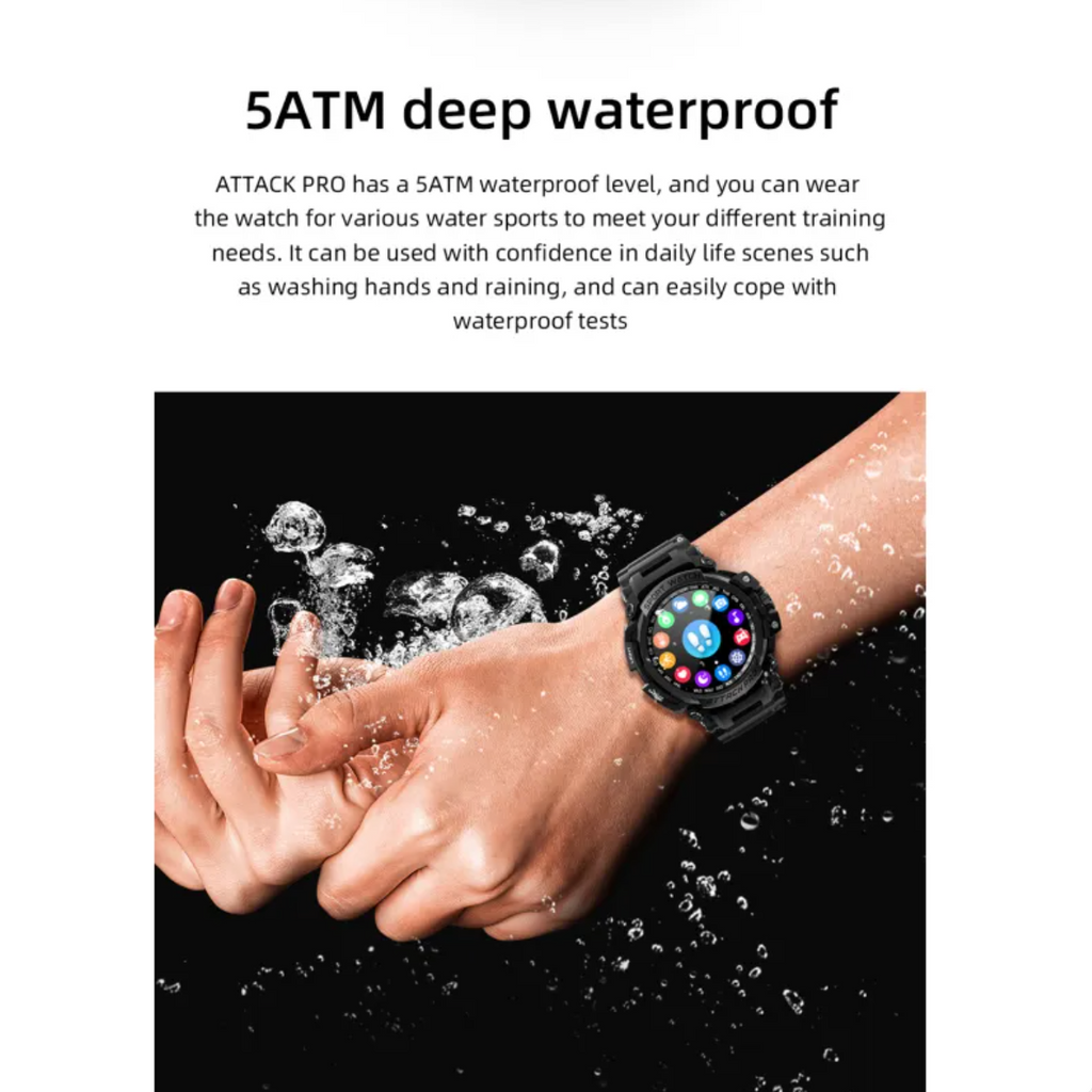 Smartwatch resistente para exterior con llamadas Bluetooth