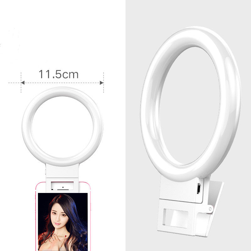 Mini aro de luz LED para selfies y directos
