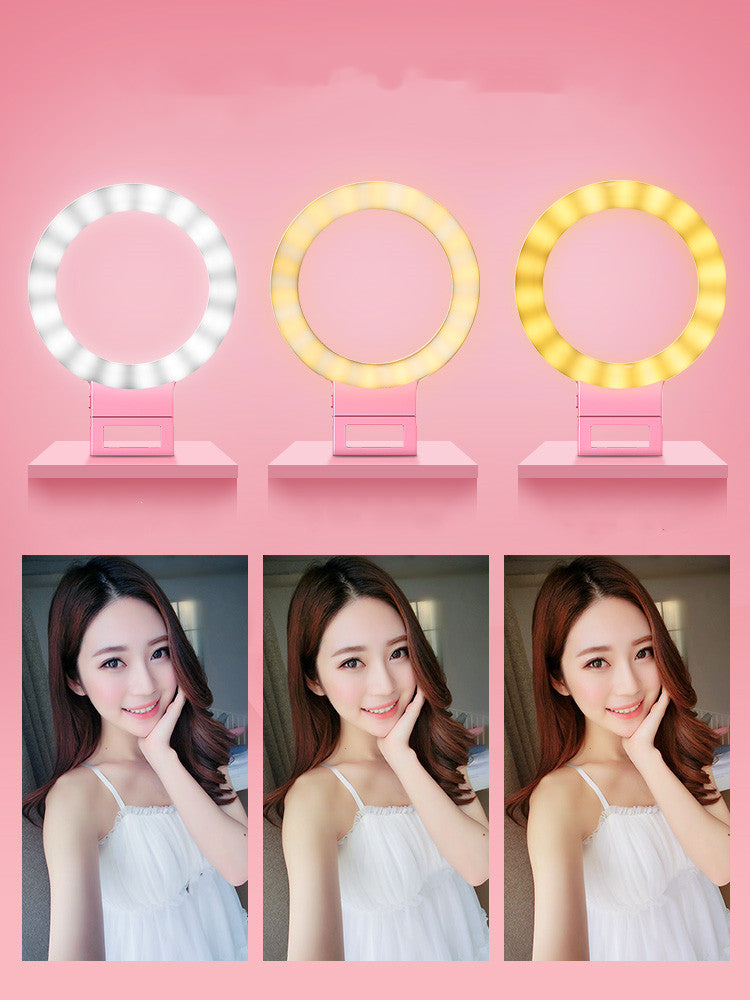 Mini aro de luz LED para selfies y directos