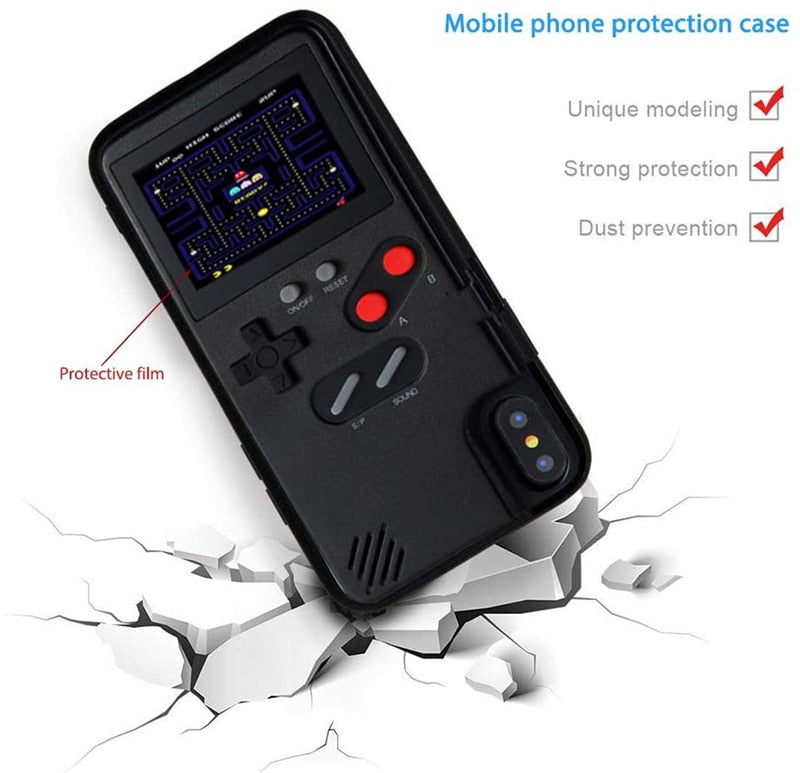 Funda retro estilo consola portátil para iPhone