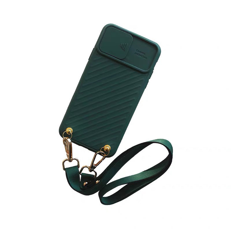 Funda para iPhone con tapa deslizante para la cámara