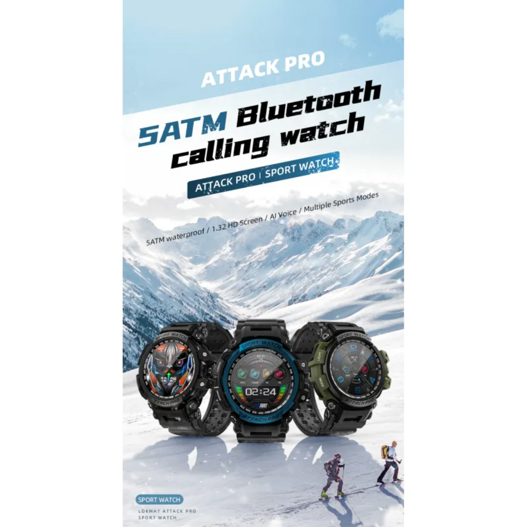 Smartwatch resistente para exterior con llamadas Bluetooth