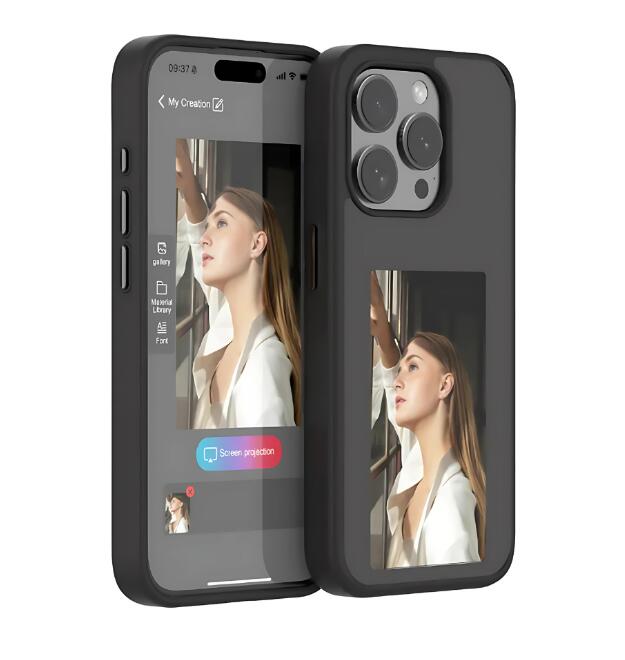 Funda con pantalla E-Ink para iPhone