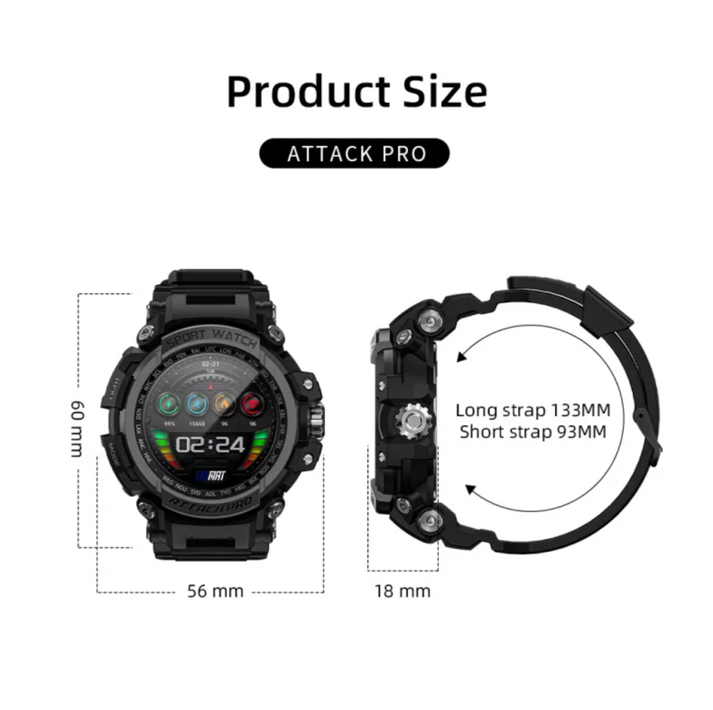 Smartwatch resistente para exterior con llamadas Bluetooth