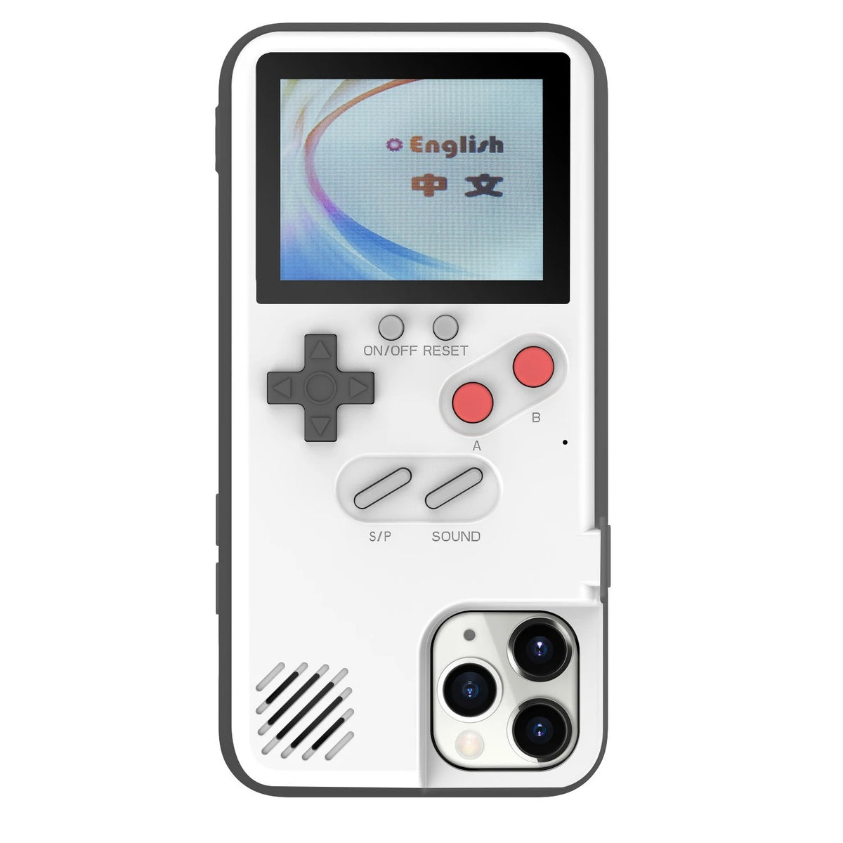 Funda retro estilo consola portátil para iPhone