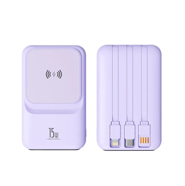 Batería externa magnética con carga inalámbrica 10.000 mAh