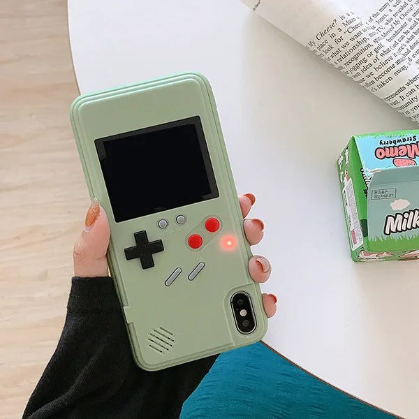 Funda retro estilo consola portátil para iPhone