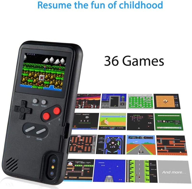 Funda retro estilo consola portátil para iPhone