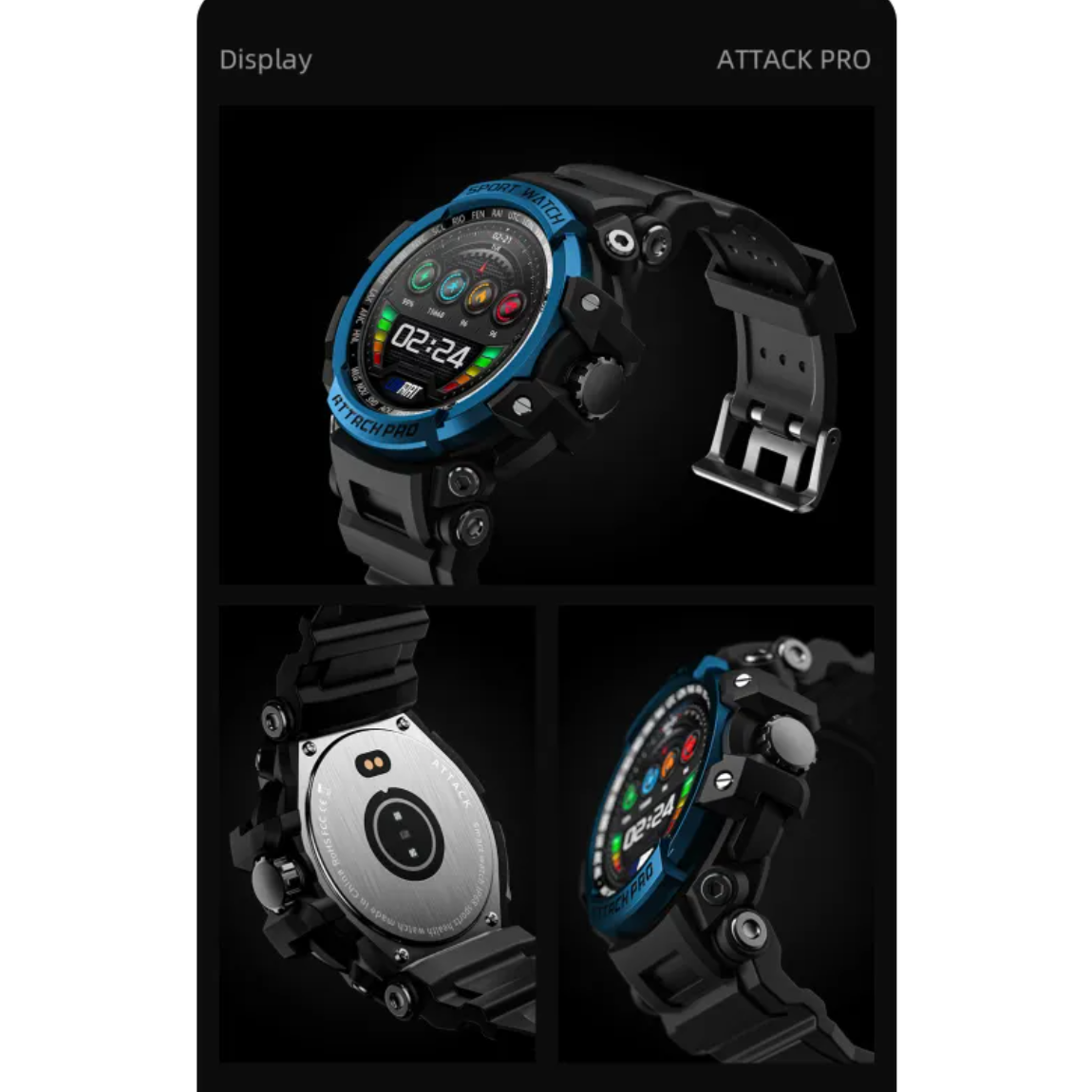 Smartwatch resistente para exterior con llamadas Bluetooth