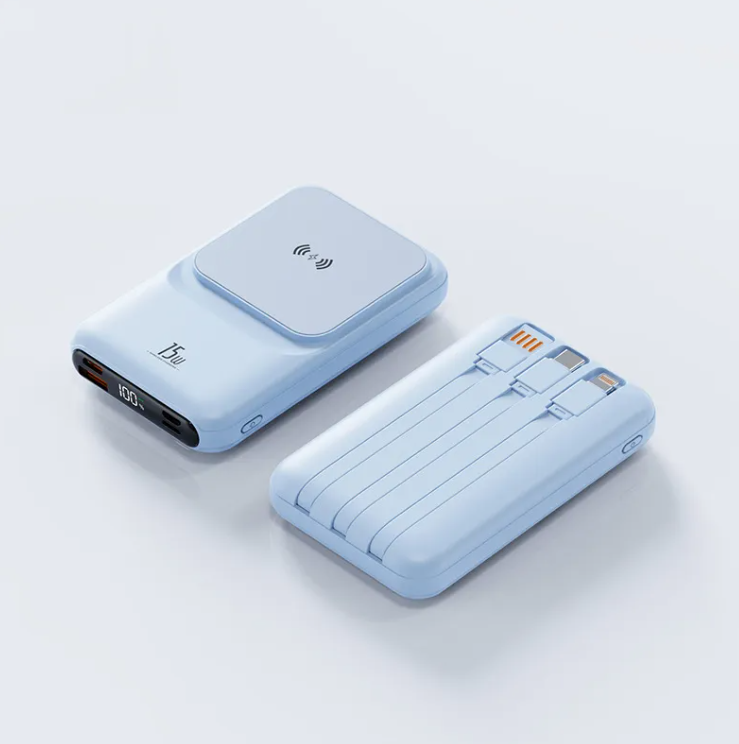 Batería externa magnética con carga inalámbrica 10.000 mAh