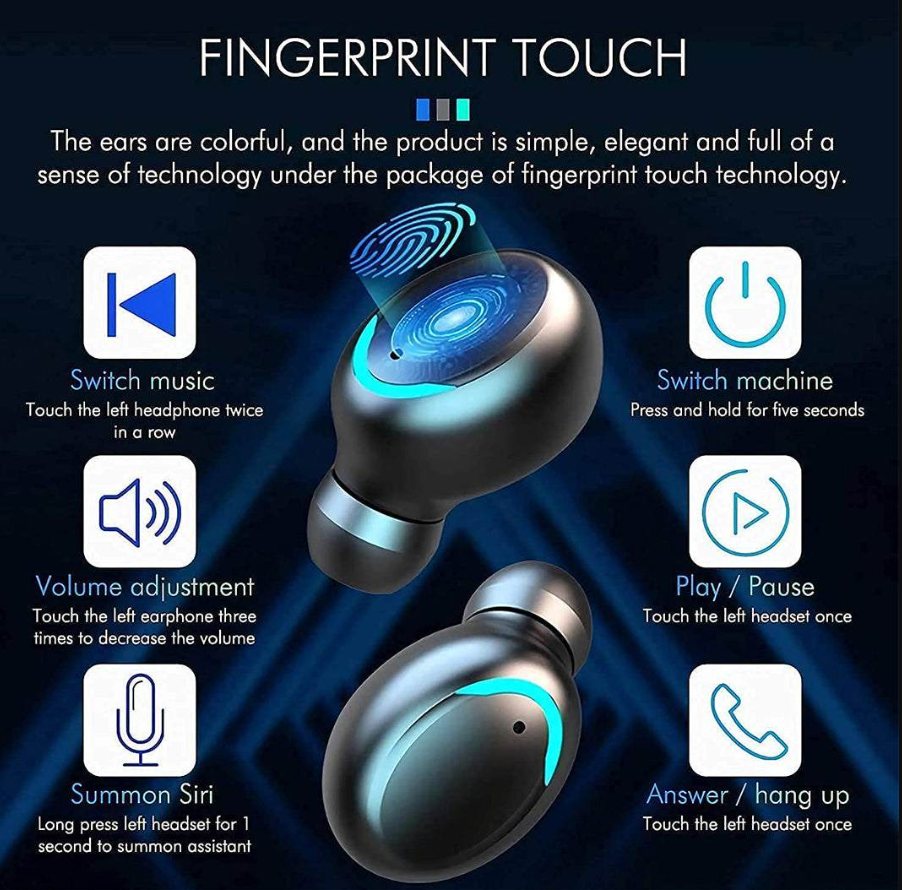 Auriculares inalámbricos TWS con pantalla de batería