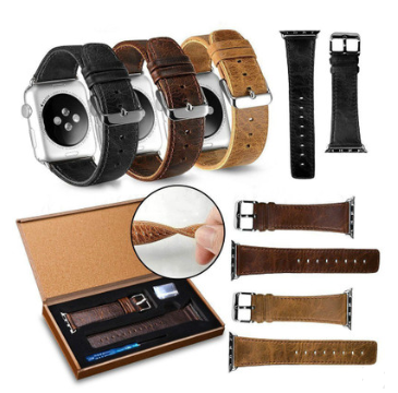 Correa de piel vintage para Apple Watch