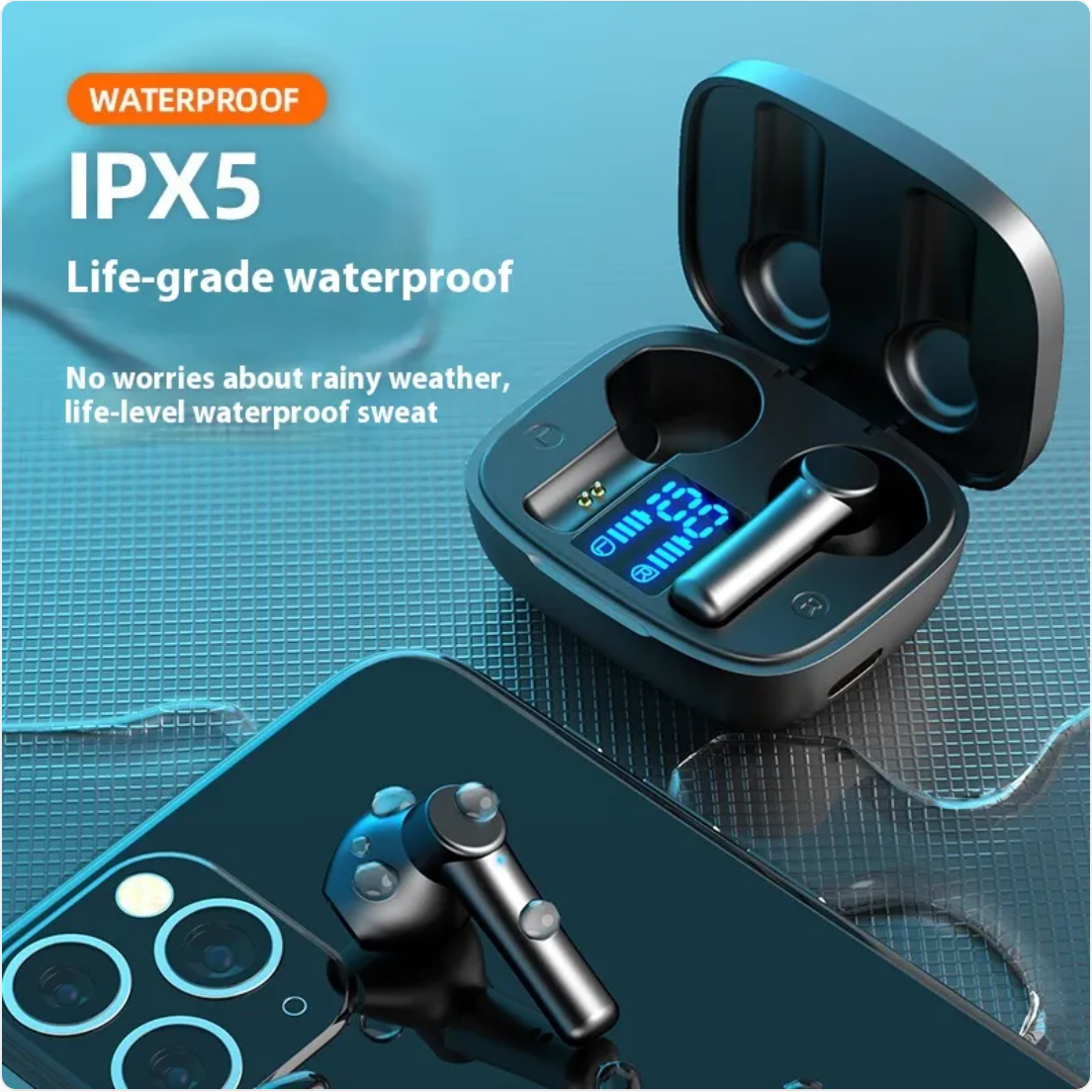 Auriculares deportivos Bluetooth resistentes al agua