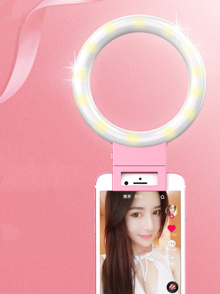 Mini aro de luz LED para selfies y directos