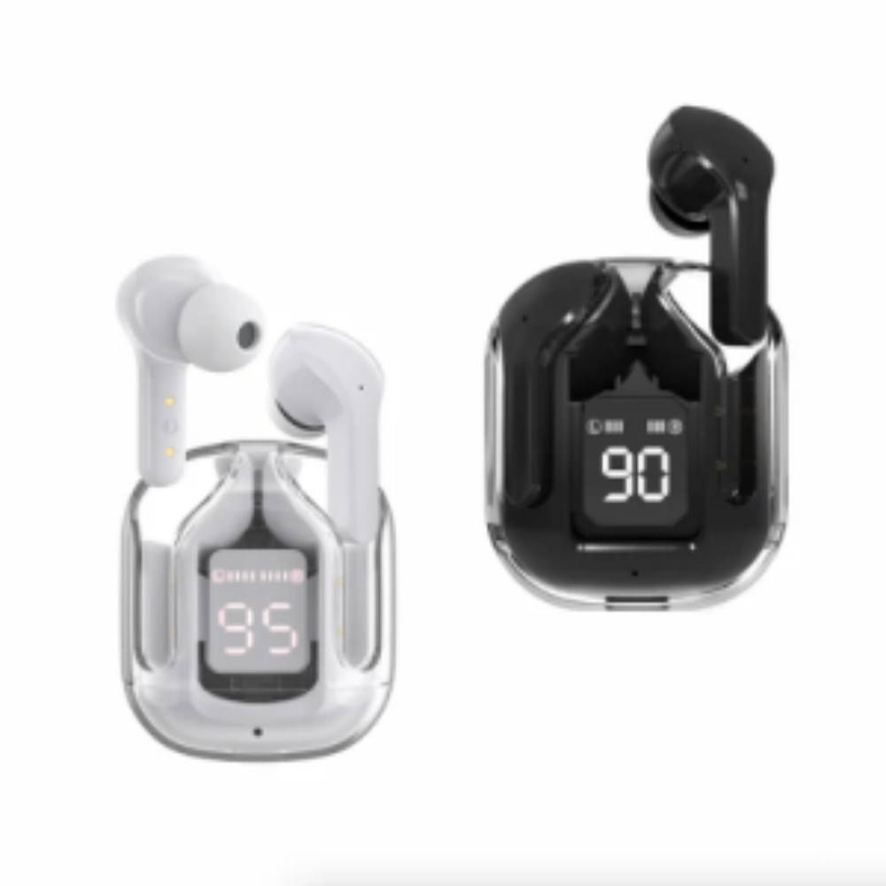 Auriculares Bluetooth transparentes «cápsula espacial»
