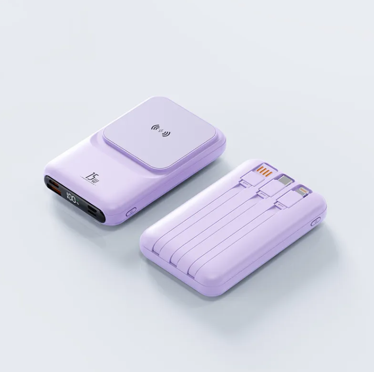 Batería externa magnética con carga inalámbrica 10.000 mAh