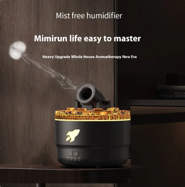 Humidificador aromaterapia con efecto llama