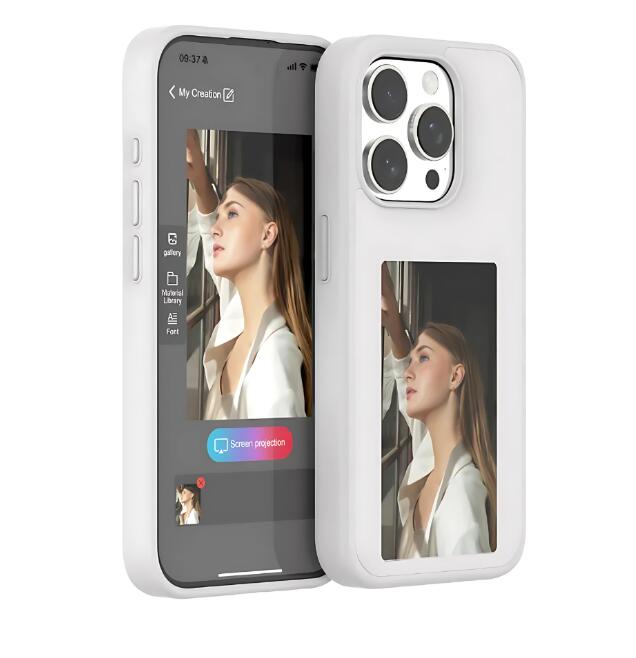 Funda con pantalla E-Ink para iPhone