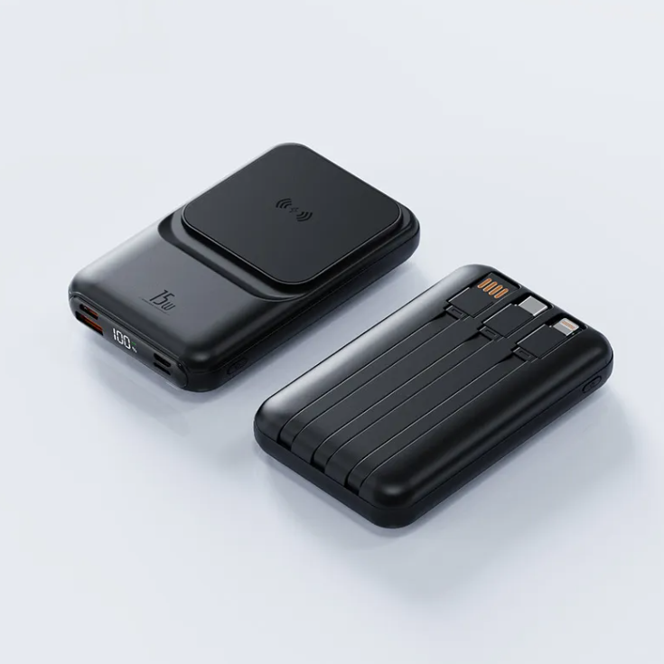 Batería externa magnética con carga inalámbrica 10.000 mAh
